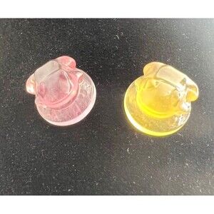 Mini Purple or Yellow Fluorite Frog - Your choice